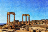 Greece Acropolis of Lindos Rhodes Jigsaw Puzzle Wooden 1000 Piece