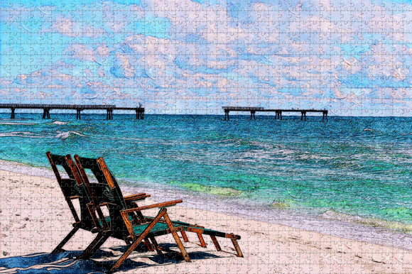 USA America Fort Walton Beach Jigsaw Puzzle Wooden 1000 Piece