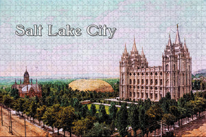 Salt Lake City Temple Square USA Jigsaw Puzzle Wooden 1000 Piece