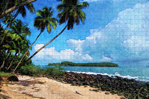 Guyana Beach Jigsaw Puzzle Wooden 1000 Piece