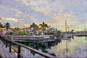 Naples Island Long Beach USA Jigsaw Puzzle Wooden 1000 Piece