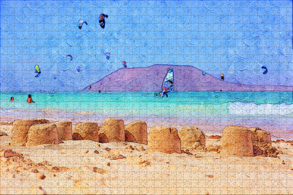 Spain Corralejo Jigsaw Puzzle Wooden 1000 Piece