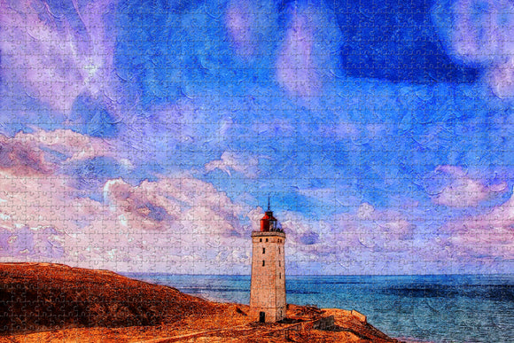Denmark Rudbjerg Knude Lighthouse Jigsaw Puzzle Wooden 1000 Piece