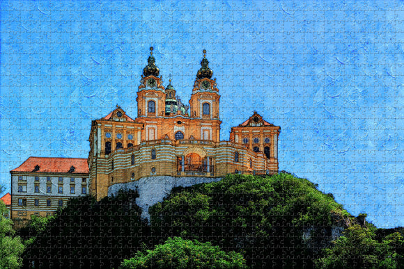 Austria Pin Melk Wachau Jigsaw Puzzle Wooden 1000 Piece