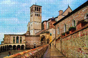 Assisi Basilica Of St Francis Perugia Italy Jigsaw Puzzle Wooden 1000 Piece