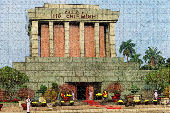 Vietnam Ho Chi Minh Mausoleum Hanoi Jigsaw Puzzle Wooden 1000 Piece