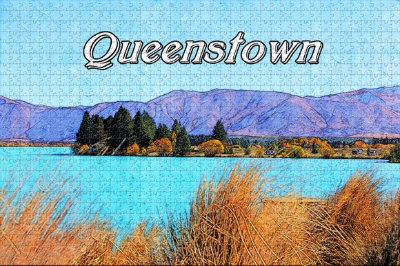 New Zealand Queenstown Jigsaw Puzzle Wooden 1000 Piece