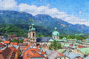 Austria Innsbruck Tyrol Panorama Jigsaw Puzzle Wooden 1000 Piece