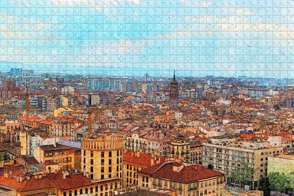 Spain Zaragoza Jigsaw Puzzle Wooden 1000 Piece