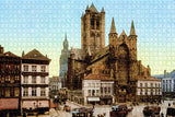 Belgium Saint Nicholas Church Ghent Jigsaw Puzzle Wooden 1000 Piece