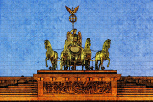 Germany Quadriga Berlin Brandenburg Gate Jigsaw Puzzle Wooden 1000 Piece