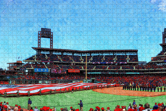 USA America Baseball Phillies Philadelphia Jigsaw Puzzle Wooden 1000 Piece