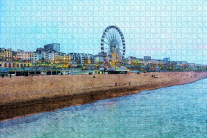 UK England Brighton Beach Jigsaw Puzzle Wooden 1000 Piece