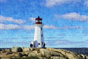 Canada Nova Scotia Canada Peggy's Point Cove Jigsaw Puzzle Wooden 1000 Piece