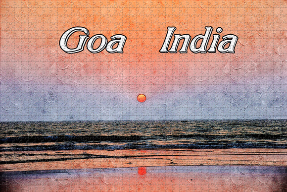 India Calangute Beach Goa Jigsaw Puzzle Wooden 1000 Piece