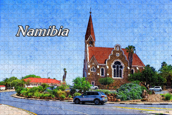 Christuskirche Windhoek Namibia Jigsaw Puzzle Wooden 1000 Piece