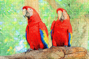 Mexico Scarlet Macaw Jigsaw Puzzle Wooden 1000 Piece