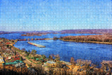 Bellevue Iowa USA Jigsaw Puzzle Wooden 1000 Piece