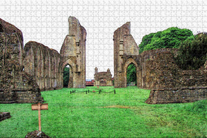 UK England Glastonbury Abbey Jigsaw Puzzle Wooden 1000 Piece