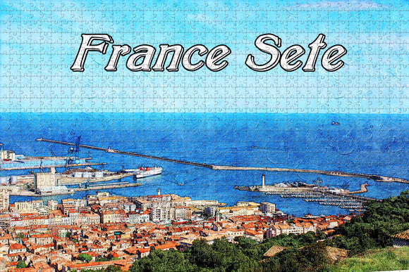 France Port Sete Jigsaw Puzzle Wooden 1000 Piece