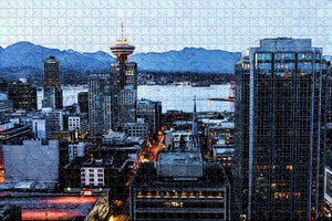 Canada Vancouver British Columbia Jigsaw Puzzle Wooden 1000 Piece