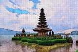 Indonesia Pura Ulun Danu Bratan Bali Jigsaw Puzzle Wooden 1000 Piece