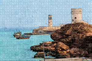 Oman Tower Lighthouse Jigsaw Puzzle Wooden 1000 Piece