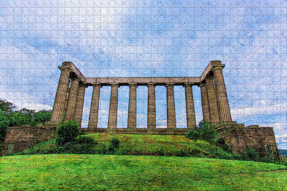 UK England National Monument Of Scotland Edinburgh Jigsaw Puzzle Wooden 1000 Piece