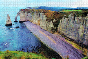 France Etretat Cliff Jigsaw Puzzle Wooden 1000 Piece