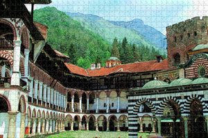 Bulgaria Rila Monastery Jigsaw Puzzle Wooden 1000 Piece