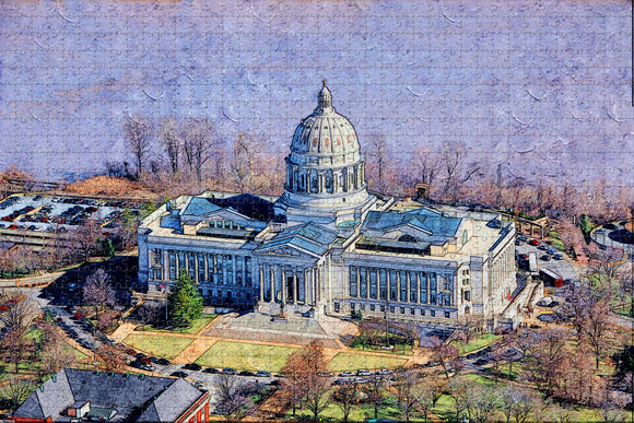 Jefferson City Missouri State Capitol Missouri USA Jigsaw Puzzle Wooden 1000 Piece