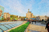 Independence Square Kiev Ukraine Jigsaw Puzzle Wooden 1000 Piece