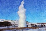 Iceland Great Geysir Reykjavik Jigsaw Puzzle Wooden 1000 Piece