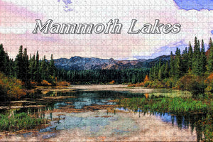 USA America Mammoth Lakes Jigsaw Puzzle Wooden 1000 Piece