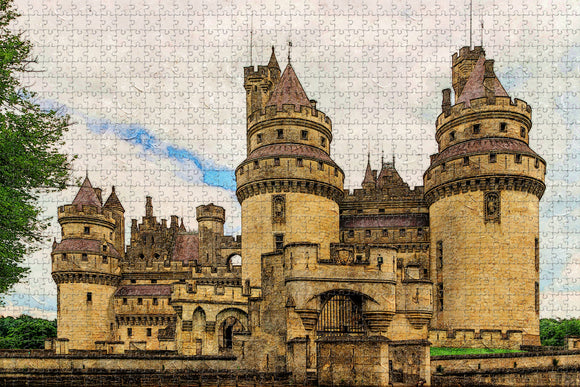 France Pierrefonds Castle Oise Jigsaw Puzzle Wooden 1000 Piece