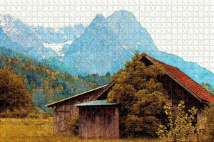 Germany Bavarian Alps Garmisch-Partenkirchen Jigsaw Puzzle Wooden 1000 Piece