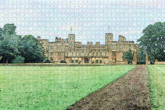 UK England Castle Ashby Gardens Northampton Jigsaw Puzzle Wooden 1000 Piece