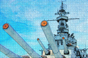 Mobile Battleship USS Alabama USA Jigsaw Puzzle Wooden 1000 Piece