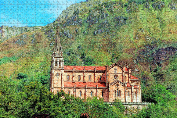 Spain Cathedral Asturias Jigsaw Puzzle Wooden 1000 Piece