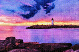 Santa Cruz Lighthouse California USA Jigsaw Puzzle Wooden 1000 Piece