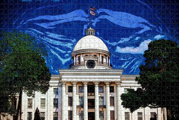 Montgomery Alabama Capitol Building USA Jigsaw Puzzle Wooden 1000 Piece