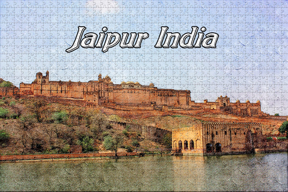 India Amber Fort Jaipur Jigsaw Puzzle Wooden 1000 Piece