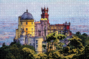 Portugal Park and National Palace of Pena Sintra Jigsaw Puzzle Wooden 1000 Piece