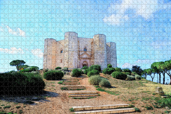 Monte Castle Puglia Italy Jigsaw Puzzle Wooden 1000 Piece