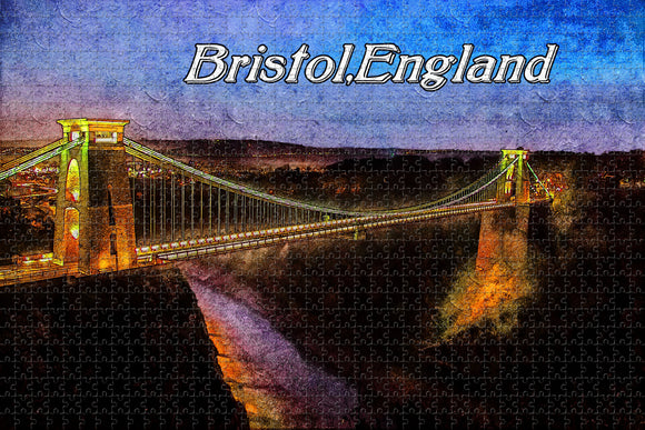 UK England Bristol Clifton Suspension Bridge Jigsaw Puzzle Wooden 1000 Piece