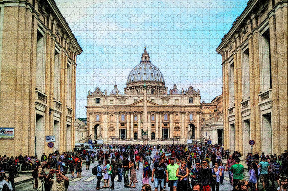 Italy Cathedral Rome Jigsaw Puzzle Wooden 1000 Piece