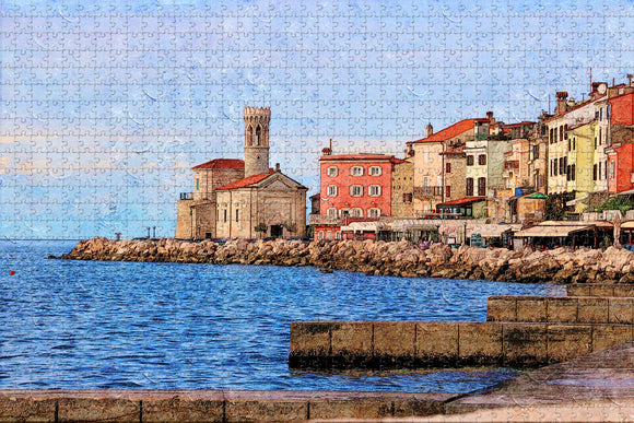 Piran Slovenia Jigsaw Puzzle Wooden 1000 Piece