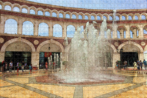 China Florence Town Tianjin Musical Fountain Jigsaw Puzzle Wooden 1000 Piece