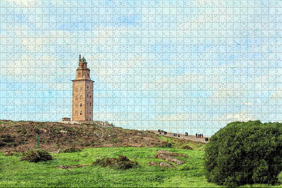 Spain Hercules Tower La Coruna Jigsaw Puzzle Wooden 1000 Piece