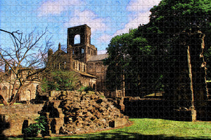 UK England Leeds Kirkstall Abbey Jigsaw Puzzle Wooden 1000 Piece